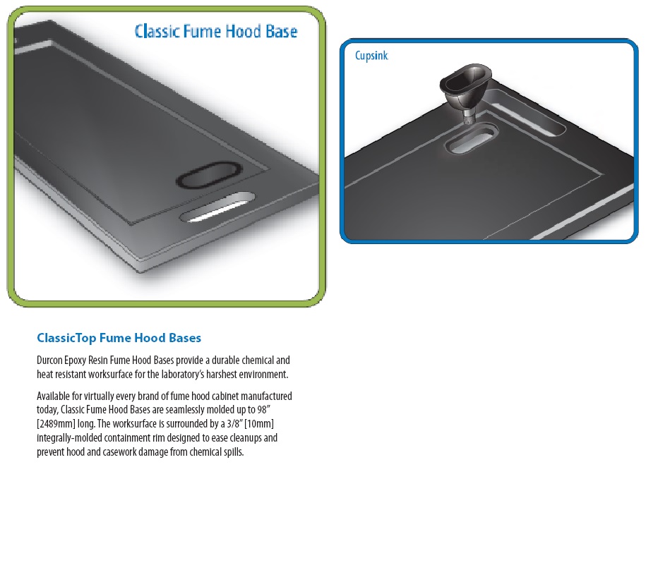 Work Surface for Fume Hood