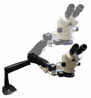 Stereo Zoom Microscope on Boom Stand